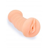 Телесный двусторонний мастурбатор с вибропулей и эрекционными кольцами в комплекте - Sexy Girl - в Пскове купить с доставкой