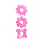 Комплект из 3 розовых эрекционных колец - Erowoman-Eroman - в Пскове купить с доставкой