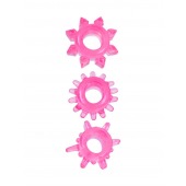 Комплект из трех розовых эрекционных колец - Erowoman-Eroman - в Пскове купить с доставкой