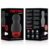 Черно-красный мастурбатор с вибрацией и всасыванием - JAMYJOB - в Пскове купить с доставкой