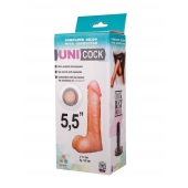 Фаллическая насадка Харнесс UNICOCK 5,5  - 17 см. - LOVETOY (А-Полимер) - купить с доставкой в Пскове