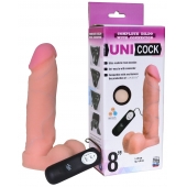 Фаллическая насадка Харнесс UNICOCK 8  с вибрацией - 20 см. - LOVETOY (А-Полимер) - купить с доставкой в Пскове