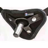 Страпон с 2 насадками и вибрацией UniStrap - 20 и 18 см. - LOVETOY (А-Полимер) - купить с доставкой в Пскове