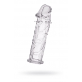 Гладкая прозрачная насадка с усиками под головкой - 12,5 см. - Toyfa Basic - в Пскове купить с доставкой Гладкая прозрачная насадка с усиками под головкой - 12,5 см. - Toyfa Basic - в Пскове купить с доставкой