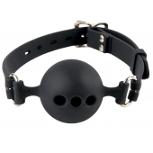 Силиконовый кляп-шар с отверстиями для дыхания Silicone Breathable Ball Gag Small - Pipedream - купить с доставкой в Пскове