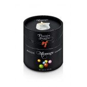 Массажная свеча с ароматом бубль-гума Bougie de Massage Gourmande Bubble Gum - 80 мл. - Plaisir Secret - купить с доставкой в Пскове