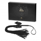 Чёрная плётка Lilly Whip Bijoux - Bijoux Indiscrets - купить с доставкой в Пскове