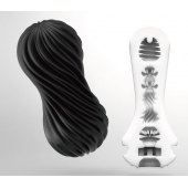 Мастурбатор FLEX Rocky Black с плотным рельефом - Tenga - в Пскове купить с доставкой