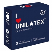 Ультрапрочные презервативы Unilatex Extra Strong - 3 шт. - Unilatex - купить с доставкой в Пскове