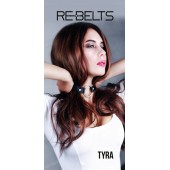 Чёрный кожаный чокер-кляп Tyra Black - Rebelts - купить с доставкой в Пскове