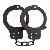 Чёрные наручники из листового металла BONDX METAL CUFFS BLACK - Dream Toys - купить с доставкой в Пскове