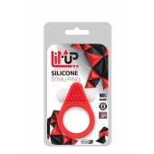 Красное эрекционное кольцо LIT-UP SILICONE STIMU RING 1 RED - Dream Toys - в Пскове купить с доставкой