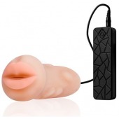Мастурбатор-ротик с вибрацией REALSTUFF VIBRATING MASTURBATOR MOUTH - Dream Toys - в Пскове купить с доставкой