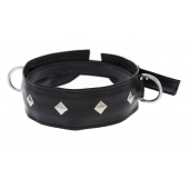 Полиуретановый ошейник с пуклями и D-кольцами Collar with Studs - Blush Novelties - купить с доставкой в Пскове