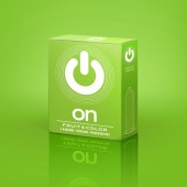 Цветные ароматизированные презервативы ON) Fruit   Color - 3 шт. - ON) - купить с доставкой в Пскове