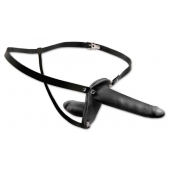 Женский страпон с вагинальной пробкой Double Penetrix Strap-on - 15 см. - Pipedream - купить с доставкой в Пскове