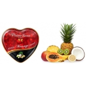 Массажная свеча с ароматом экзотических фруктов Bougie Massage Candle - 35 мл. - Plaisir Secret - купить с доставкой в Пскове