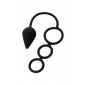 Тройное эрекционное кольцо с анальным хвостом Drop M-size - Erotist Adult Toys - в Пскове купить с доставкой