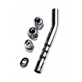 Металлический анальный душ с тремя насадками - ToyFa - купить с доставкой в Пскове