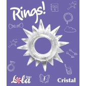 Прозрачное эрекционное кольцо Rings Cristal - Lola Games - в Пскове купить с доставкой