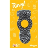 Чёрное эрекционное кольцо Rings Ringer - Lola Games - в Пскове купить с доставкой