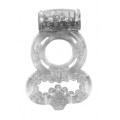 Прозрачное эрекционное кольцо Rings Treadle с подхватом - Lola Games - в Пскове купить с доставкой