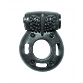 Черное эрекционное кольцо с вибрацией Rings Axle-pin - Lola Games - в Пскове купить с доставкой