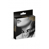 Черный чокер с замком в форме сердца - Bijoux Pour Toi - купить с доставкой в Пскове
