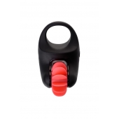 Чёрно-красное эрекционное виброкольцо Erotist - Erotist Adult Toys - в Пскове купить с доставкой