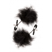Зажимы для сосков с пухом FEATHERED NIPPLE CLAMPS - Blush Novelties - купить с доставкой в Пскове