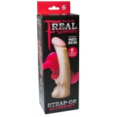 Телесная насадка REAL Standard с усиками на основании - 19 см. - LOVETOY (А-Полимер) - купить с доставкой в Пскове