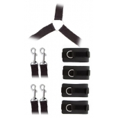 Комплект наручников и поножей LUXURIOUS BED RESTRAINT CUFF SET - Blush Novelties - купить с доставкой в Пскове