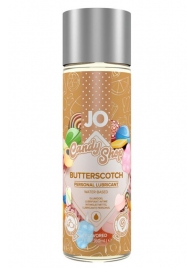 Смазка на водной основе Candy Shop Butterscotch с ароматом ирисок - 60 мл. - System JO - купить с доставкой в Пскове