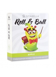 Стимулирующий презерватив-насадка Roll   Ball Apple - Sitabella - купить с доставкой в Пскове