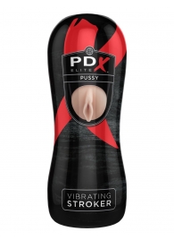 Мастурбатор-вагина Vibrating Pussy Stroker с вибрацией - Pipedream - в Пскове купить с доставкой