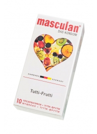 Жёлтые презервативы Masculan Ultra Tutti-Frutti с фруктовым ароматом - 10 шт. - Masculan - купить с доставкой в Пскове