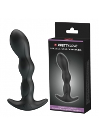 Черный анальный стимулятор простаты с вибрацией Special Anal Massager - 14,5 см. - Baile - в Пскове купить с доставкой