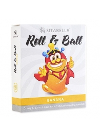 Стимулирующий презерватив-насадка Roll   Ball Banana - Sitabella - купить с доставкой в Пскове