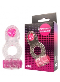 Прозрачное эрекционное кольцо Erowoman-Eroman - Erowoman-Eroman - в Пскове купить с доставкой
