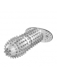 Закрытая прозрачная насадка Crystal sleeve - 12 см. - Erowoman-Eroman - в Пскове купить с доставкой