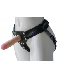 Черный пояс-трусики с двумя насадками  Экзотик-Linda  - 15,5 и 10,5 см. - LOVETOY (А-Полимер) - купить с доставкой в Пскове