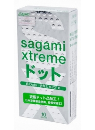 Презервативы Sagami Xtreme Type-E с точками - 10 шт. - Sagami - купить с доставкой в Пскове