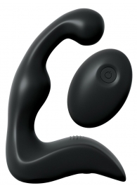 Черный вибромассажер простаты с пультом ДУ Control P-Spot Pro - Pipedream - в Пскове купить с доставкой