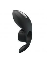 Черное кольцо на пенис с вибрацией Vibration Penis Sleeve - Baile - в Пскове купить с доставкой