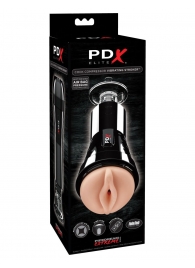 Телесный вибромастурбатор-вагина Cock Compressor Vibrating Stroker - Pipedream - в Пскове купить с доставкой