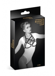Черная упряжь на грудь Clara - Bijoux Pour Toi - купить с доставкой в Пскове
