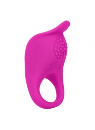 Ярко-розовое эрекционное виброкольцо Silicone Rechargeable Teasing Enhancer - California Exotic Novelties - в Пскове купить с доставкой