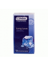 Презервативы с продлевающей смазкой Contex Long Love - 12 шт. - Contex - купить с доставкой в Пскове