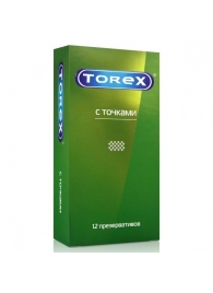 Текстурированные презервативы Torex  С точками  - 12 шт. - Torex - купить с доставкой в Пскове