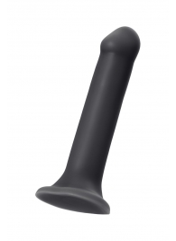 Черный фаллос на присоске Silicone Bendable Dildo XL - 20 см. - Strap-on-me - купить с доставкой в Пскове